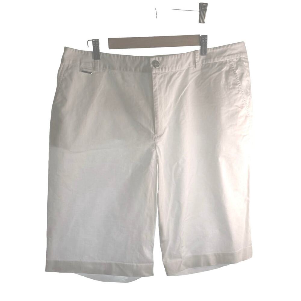 Lauren by Ralph Lauren Active Golf Bermuda white cotton shorts women’s 16 EUC